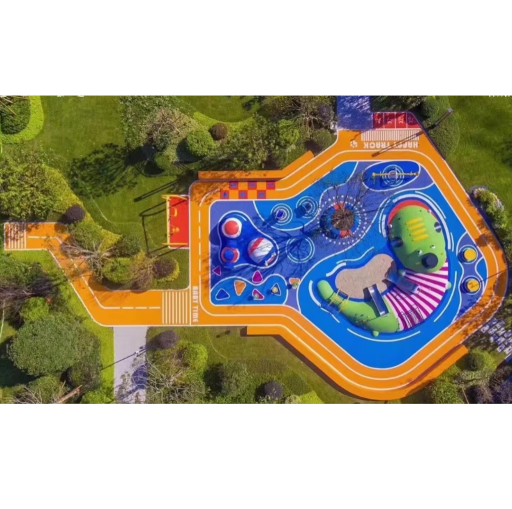 兒童游樂場塑膠地板實景圖21